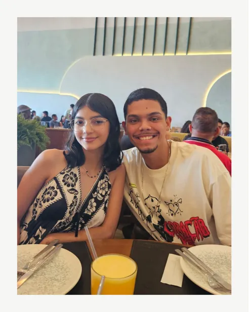Marcos with a friend